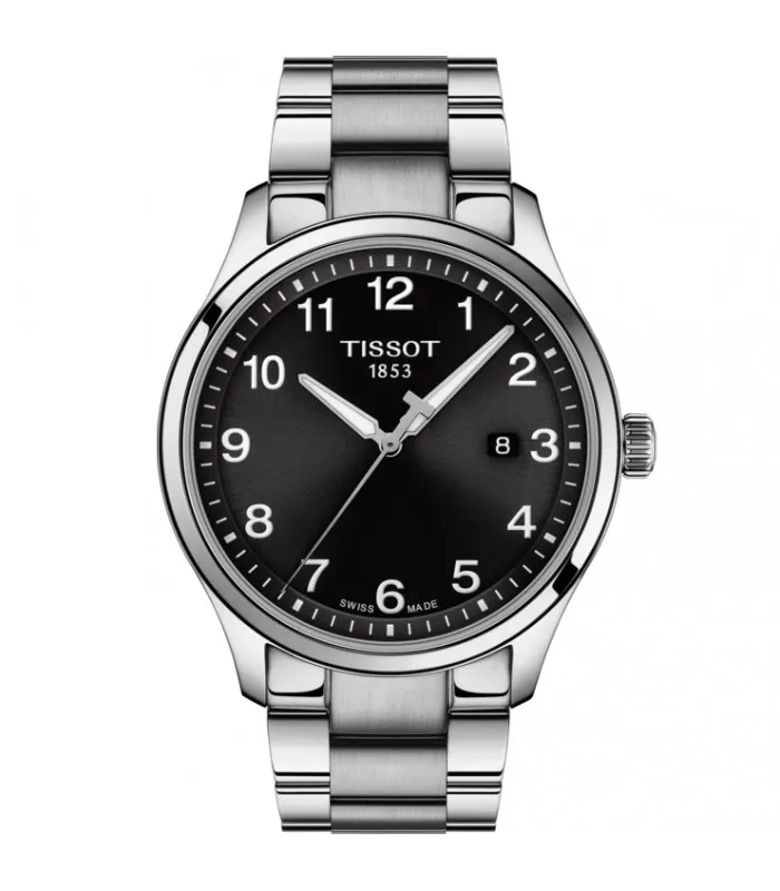 Фото Tissot часы мужские Gent XL классические 42 мм T-Sport Стальные кварцевые T116.410.11.057.00 |