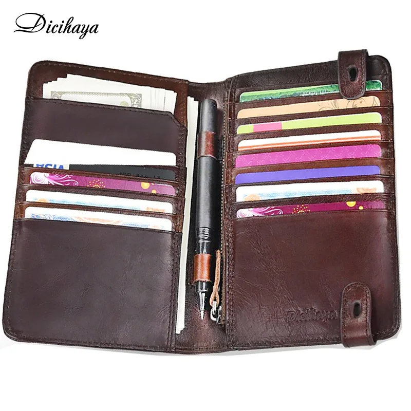 DICIHAYA Business Designer Mens Wallet Leather Bifold Long Wallets Men Hasp Vintage Male Purse Coin Pouch Multi-functional Card
DICIHAYA Business Designer Mens Wallet Leather Bifold Long Wallets Men Hasp Vintage Male Purse Coin Pouch Multi-functional Card