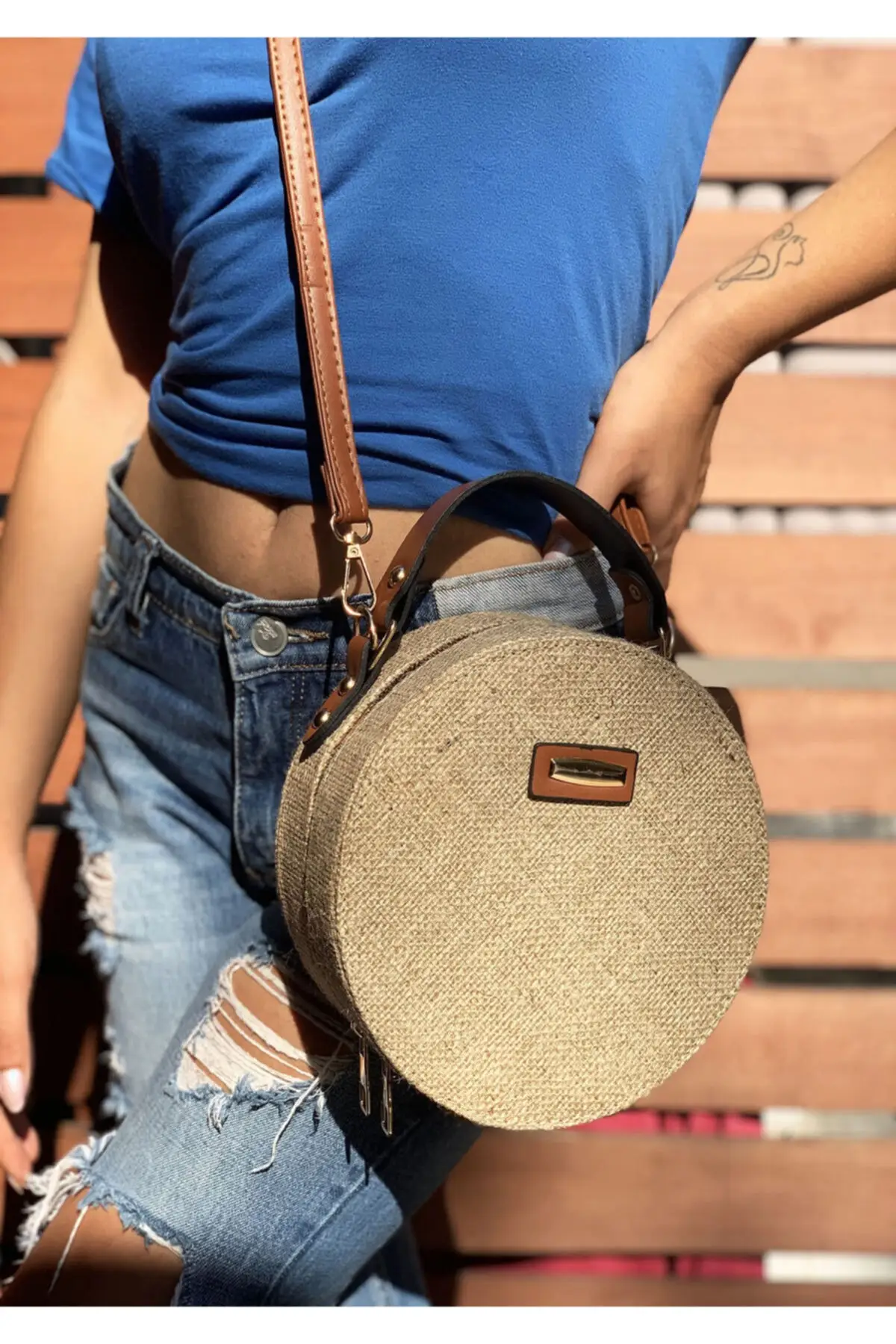 Straw Women 'S Round Shoulder Bag Bp-4176o
Straw Women 'S Round Shoulder Bag Bp-4176o