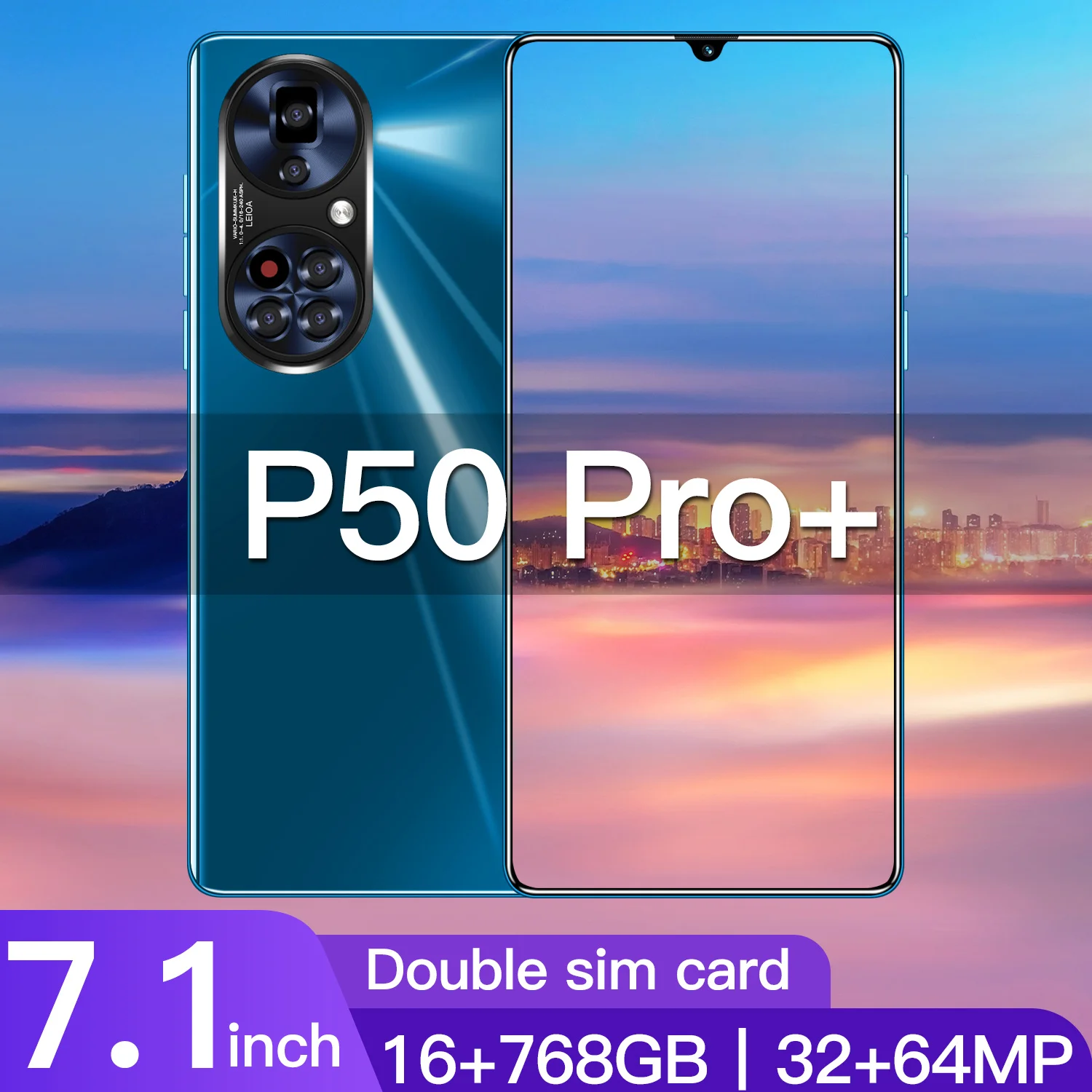 Смартфон глобальная версия P50 Pro, 16 ГБ ОЗУ, 768 Гб ПЗУ, 7,1 дюйма, HD экран, смартфон, Android 11, разблокированный сотовый телефон S
Смартфон глобальная версия P50 Pro, 16 ГБ ОЗУ, 768 Гб ПЗУ, 7,1 дюйма, HD экран, смартфон, Android 11, разблокированный сотовый телефон S