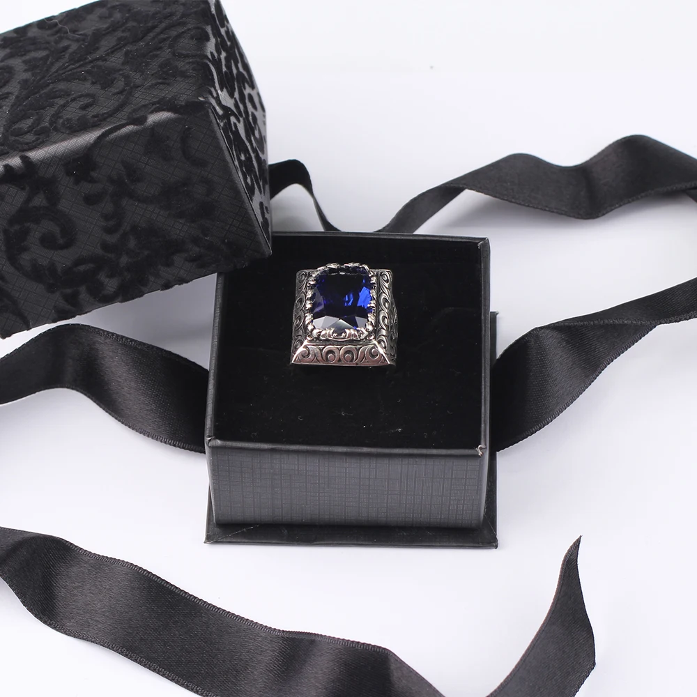 Large Blue Tanzanite 925 Sterling Silver Ring, 925 S Silver Rectangular Silver ring for Men
Large Blue Tanzanite 925 Sterling Silver Ring, 925 S Silver Rectangular Silver ring for Men