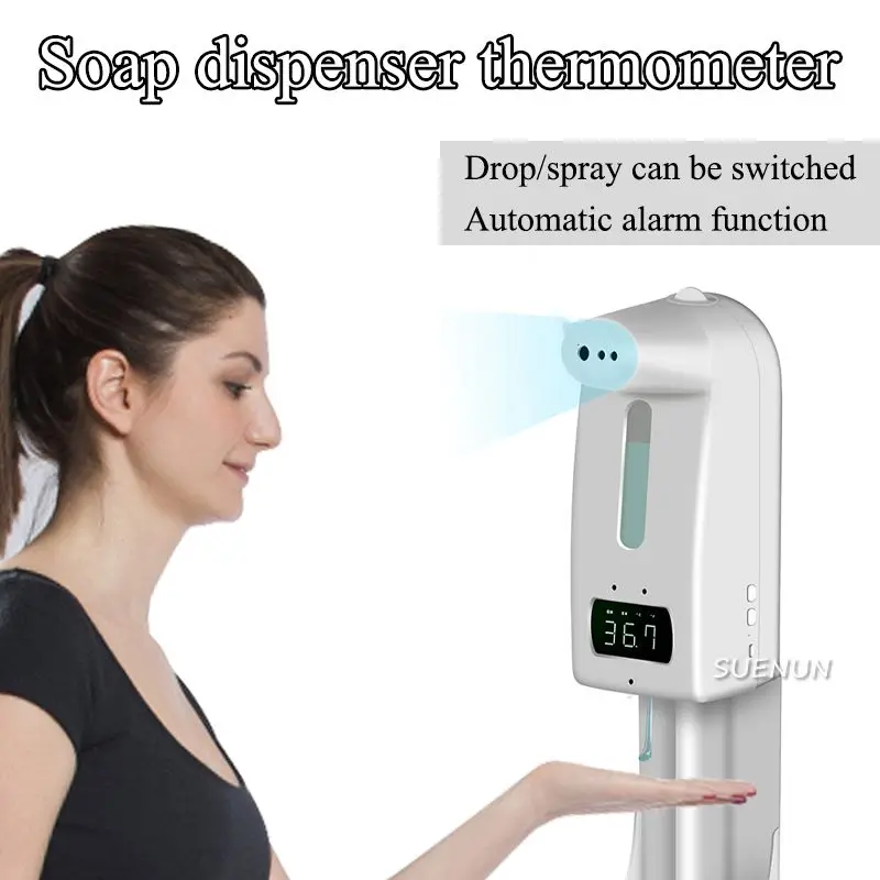 Automatic Soap Dispenser Spray Drop Type Thermodetector Spray Drip Temperature Measuring Practical Integrated Machine
Automatic Soap Dispenser Spray Drop Type Thermodetector Spray Drip Temperature Measuring Practical Integrated Machine