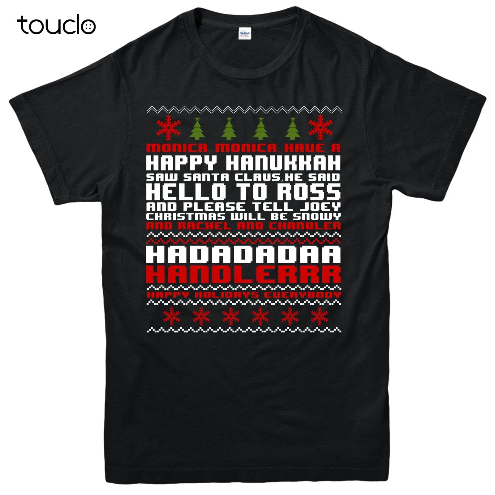 Christmas T-Shirt, Friends Monica Geller Happy Hanukkah Festive Gift Tee Top
Christmas T-Shirt, Friends Monica Geller Happy Hanukkah Festive Gift Tee Top
