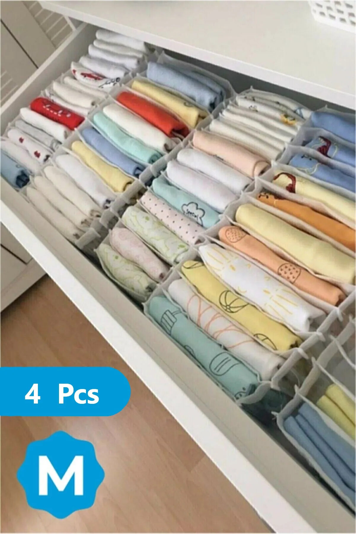 

Jeans Clothes Storage Box Organizer Closet Boxes Wardrobe Stacking Pants Drawer Divider Separation Can Washed Home Case Pieces