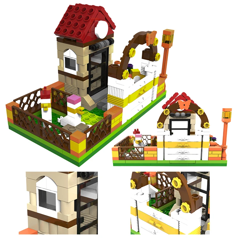 GESLLE Farm Hatchery Model Building Blocks Toys Kakawow Series Mini Kit DIY Educational Toy For Boys Girls Gift | Игрушки и хобби