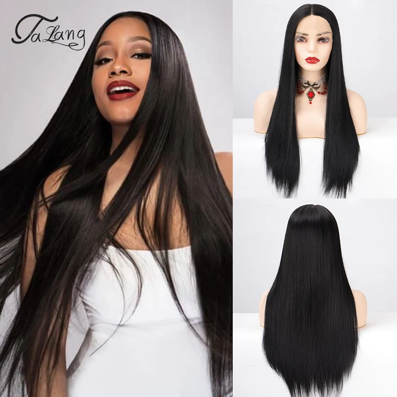 TALANG Synthetic Lace Front Wigs for Black Women Natural Color Long Yaki Straight Middle Part Lace Wig Heat Resistant Fiber
TALANG Synthetic Lace Front Wigs for Black Women Natural Color Long Yaki Straight Middle Part Lace Wig Heat Resistant Fiber