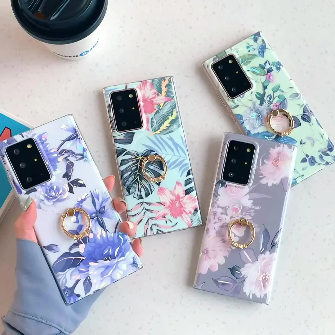 Ring Holder Flower Case For Samsung S20 S21 A70 A41 A51 A71 A52 A72 Note10 Plating Soft TPU Phone Cover
Ring Holder Flower Case For Samsung S20 S21 A70 A41 A51 A71 A52 A72 Note10 Plating Soft TPU Phone Cover