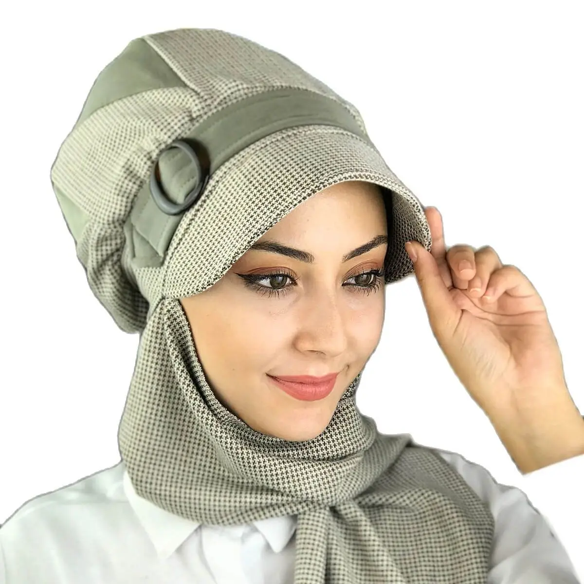 Islamic Fashion Muslim Ladies 2021 Trend Single Size Bathing Cap Beret Ready Shawl Scarf Buckle Green Almond Pattern Hijab Hat
Islamic Fashion Muslim Ladies 2021 Trend Single Size Bathing Cap Beret Ready Shawl Scarf Buckle Green Almond Pattern Hijab Hat