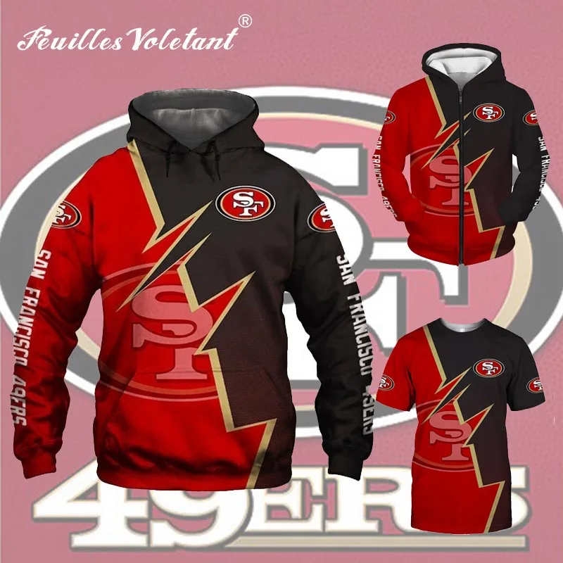 49ers Men's Casual 3D Sweatshirt Red and Yellow Striped Stitching Letter Print Hoodie Rugby Hoodie
49ers Men's Casual 3D Sweatshirt Red and Yellow Striped Stitching Letter Print Hoodie Rugby Hoodie