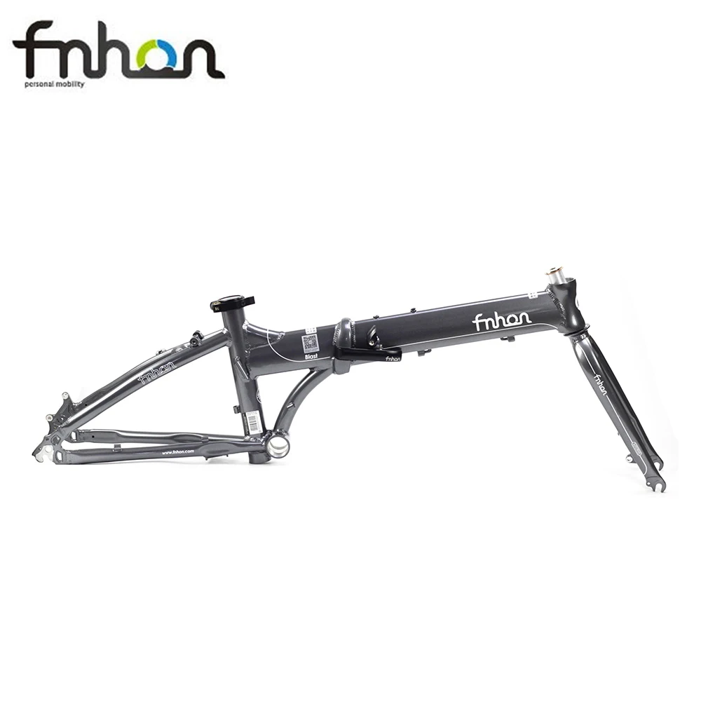 Fnhon Blast алюминиевая складная велосипедная Рама с вилкой 20 "406 451 дисковый тормоз V