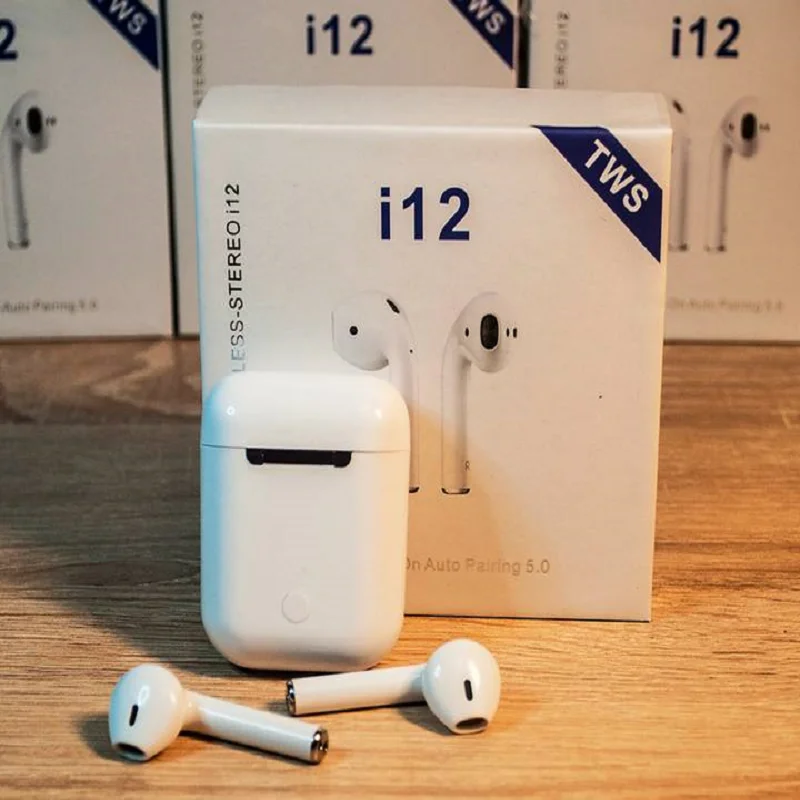 AirPods Беспроводные наушники I12 TWS original bluetooth 5.0 беспроводная гарнитура | Электроника