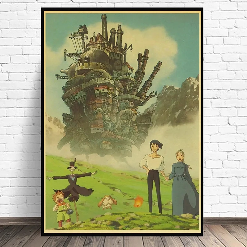 Howl's Moving Castle Posters And Prints For Kids Bedroom Hayao Miyazaki Classic Anime Canvas Painting Wall Art Home Decor
Howl's Moving Castle Posters And Prints For Kids Bedroom Hayao Miyazaki Classic Anime Canvas Painting Wall Art Home Decor