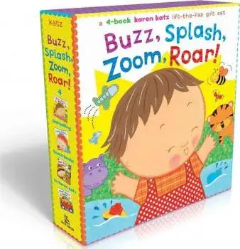 

Базз, брызги, зум, пар!: 4-книжка Karen Katz Lift-The-Flap подарочный набор: Buzz, Buzz, Baby!; Splish, Splash, Baby!; Zoom, Zoom, Baby