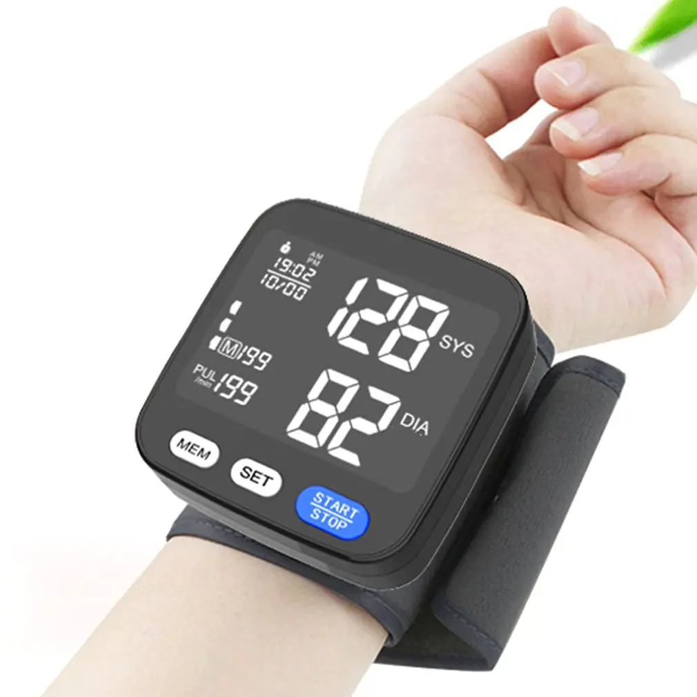 Home Medical Wrist Cuff Blood Pressure Monitor Digital LCD Automatic Sphygmomanometer Heartbeat Heart Rate Monitor Tonometer
Home Medical Wrist Cuff Blood Pressure Monitor Digital LCD Automatic Sphygmomanometer Heartbeat Heart Rate Monitor Tonometer