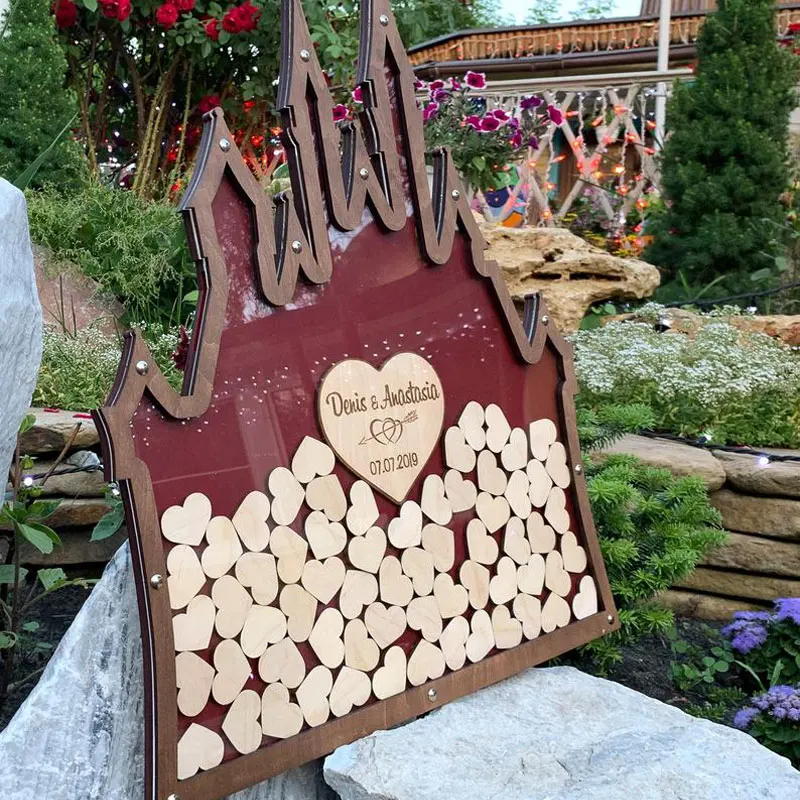 Personalized Wedding Guest Book Alternative Burgundy Drop Box Frame Guestbook for Wedding Decor
Personalized Wedding Guest Book Alternative Burgundy Drop Box Frame Guestbook for Wedding Decor