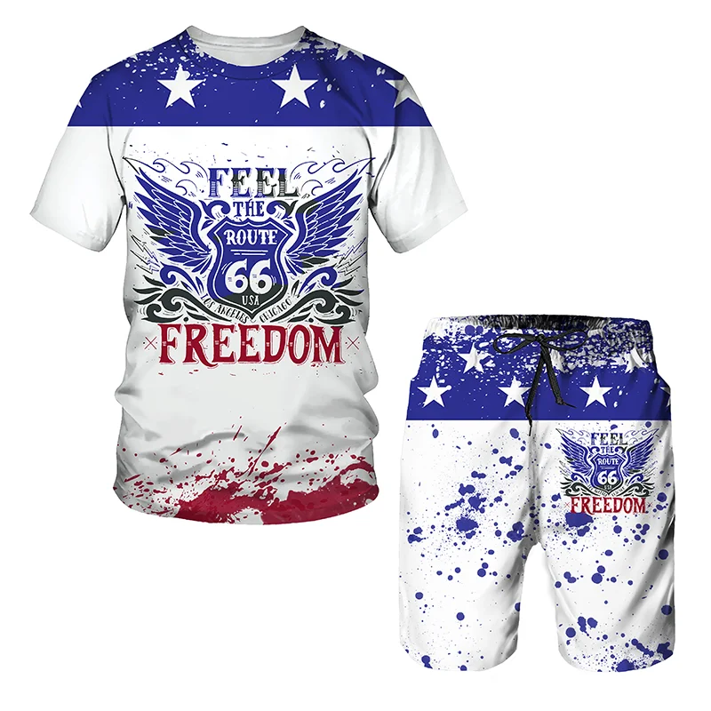 Number 3D Print Men's T-shirt Shorts Set Men's Sportswear Tracksuit Two-piece Short Sleeve Men's Clothing Suit
Number 3D Print Men's T-shirt Shorts Set Men's Sportswear Tracksuit Two-piece Short Sleeve Men's Clothing Suit