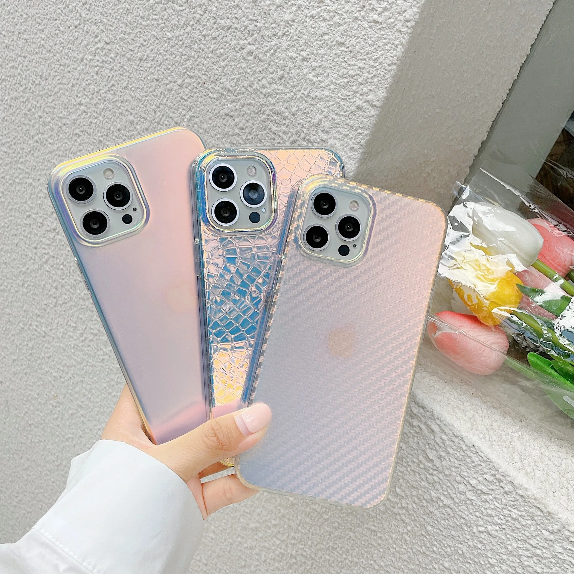 Transparent Laser Leopard Grain Phone Case For iPhone 11 12 Pro X XR XS Max SE 2020 7 8 Plus Lens Protect Soft Silicone Cover
Transparent Laser Leopard Grain Phone Case For iPhone 11 12 Pro X XR XS Max SE 2020 7 8 Plus Lens Protect Soft Silicone Cover