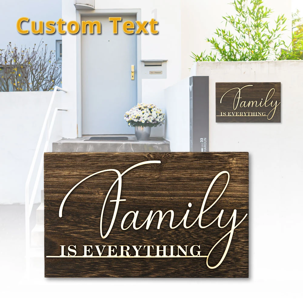 Wooden House Sign Doorplate DIY Modern Street Personalized Wall Stickers Christmas Home Painting Decoration Accessories
Wooden House Sign Doorplate DIY Modern Street Personalized Wall Stickers Christmas Home Painting Decoration Accessories