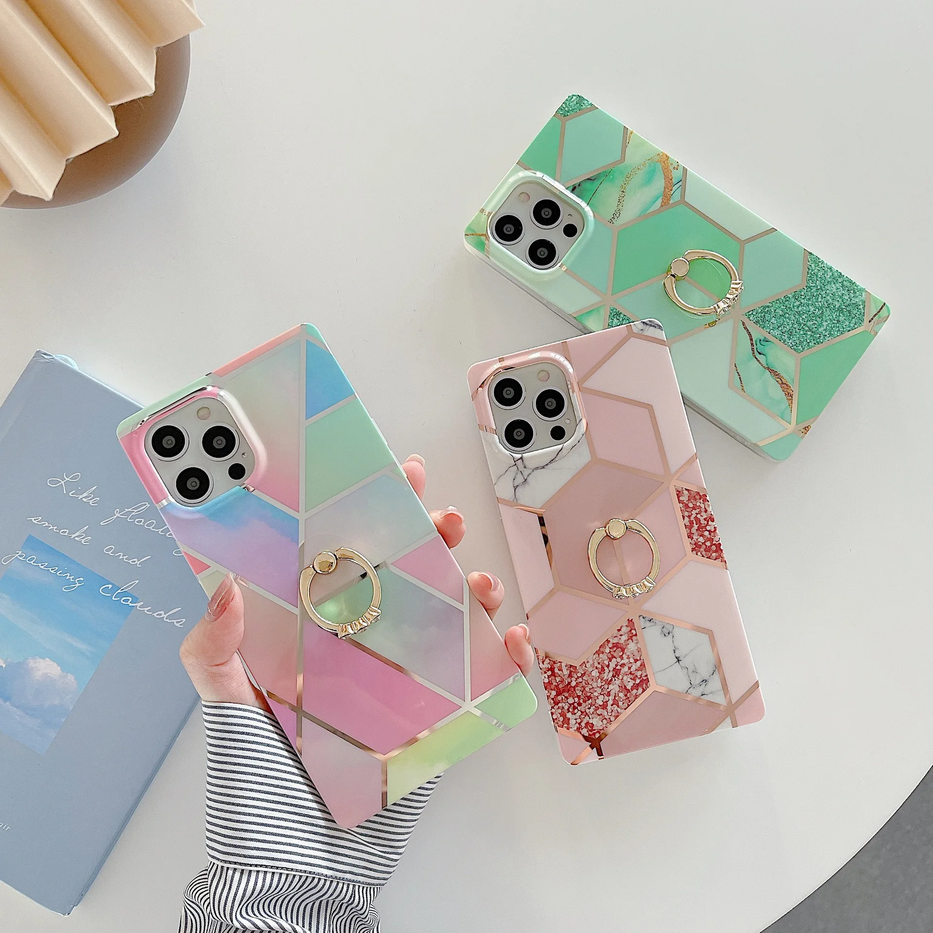 Finger Ring Holder Marble Phone Case For iphone 13 12 11 Pro X XR XS Max 8 7 Plus SE 2020 Case Cover Silicone Soft Back
Finger Ring Holder Marble Phone Case For iphone 13 12 11 Pro X XR XS Max 8 7 Plus SE 2020 Case Cover Silicone Soft Back