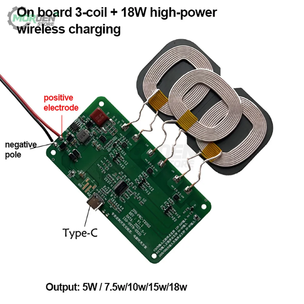 12V 5V 2A Qi Wireless Fast Charger Charging Transmitter Module Circuit Board 18W/20W + Coil FOR Car Tools Accessories
12V 5V 2A Qi Wireless Fast Charger Charging Transmitter Module Circuit Board 18W/20W + Coil FOR Car Tools Accessories