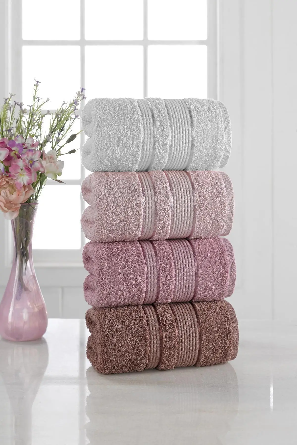 Julie Softy Towel Set 4 Pieces 50x85