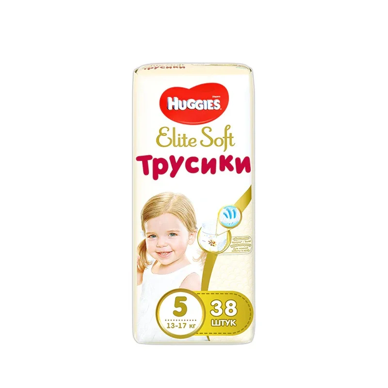 Трусики Huggies Elite Soft 12-17 кг (размер 5) 38 шт | Мать и ребенок