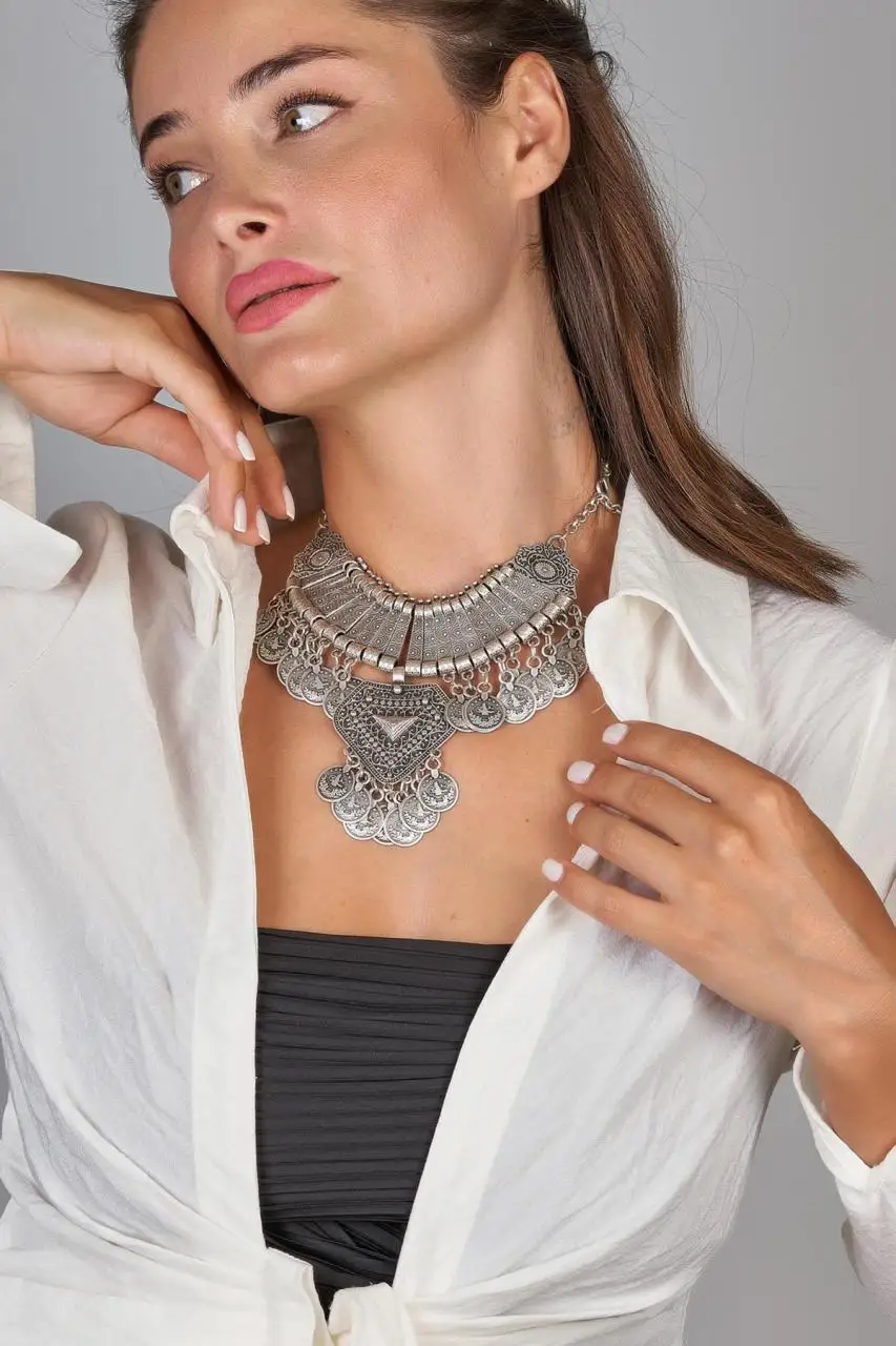 Bohemian Style Necklace Antique Silver Plated new season modern Design for Women girls fashion jewelry
Bohemian Style Necklace Antique Silver Plated new season modern Design for Women girls fashion jewelry