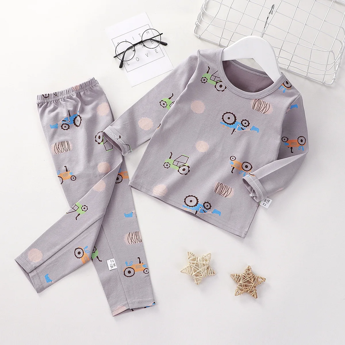 Children's Underwear Set Cotton Pajamas Baby Lycra Boys' Home Clothes Girls' Clothes
Children's Underwear Set Cotton Pajamas Baby Lycra Boys' Home Clothes Girls' Clothes