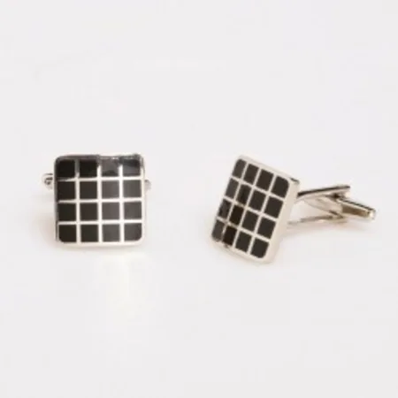 Black pattern cufflinks 67827039