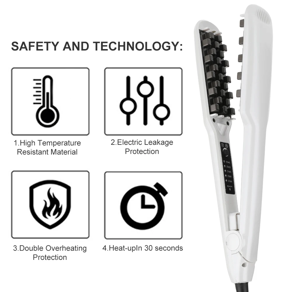 2020 New Hair Iron Ceramic Straightening Corrugated Curling Iron Styling Tools Professional Hair Curler Hair Fluffy Styling Tool
2020 New Hair Iron Ceramic Straightening Corrugated Curling Iron Styling Tools Professional Hair Curler Hair Fluffy Styling Tool