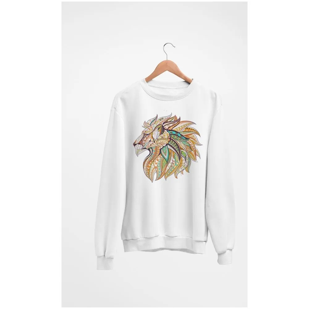 Ethnic Lion Men's Sweatshirt Winter Fashion Style Printed Stylish Combination 100% Cotton Black Yellow White Pink Green Unisex
Ethnic Lion Men's Sweatshirt Winter Fashion Style Printed Stylish Combination 100% Cotton Black Yellow White Pink Green Unisex