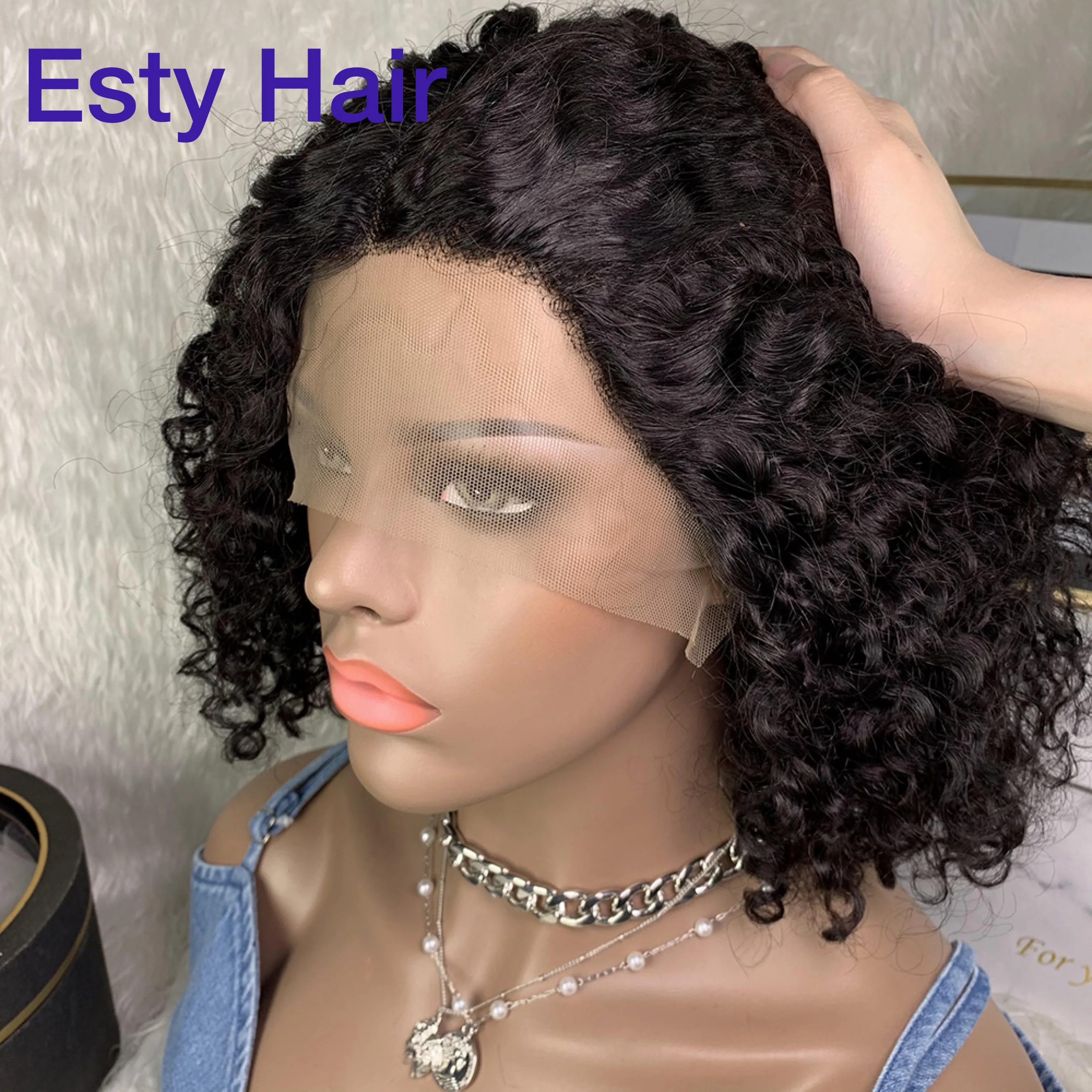 Cheap Jerry Curl BOB Style Wigs Human Hair Lace Front Human Hair Wigs For Black Women Brazilian Hair Short Deep Curly BOB Wigs
Cheap Jerry Curl BOB Style Wigs Human Hair Lace Front Human Hair Wigs For Black Women Brazilian Hair Short Deep Curly BOB Wigs