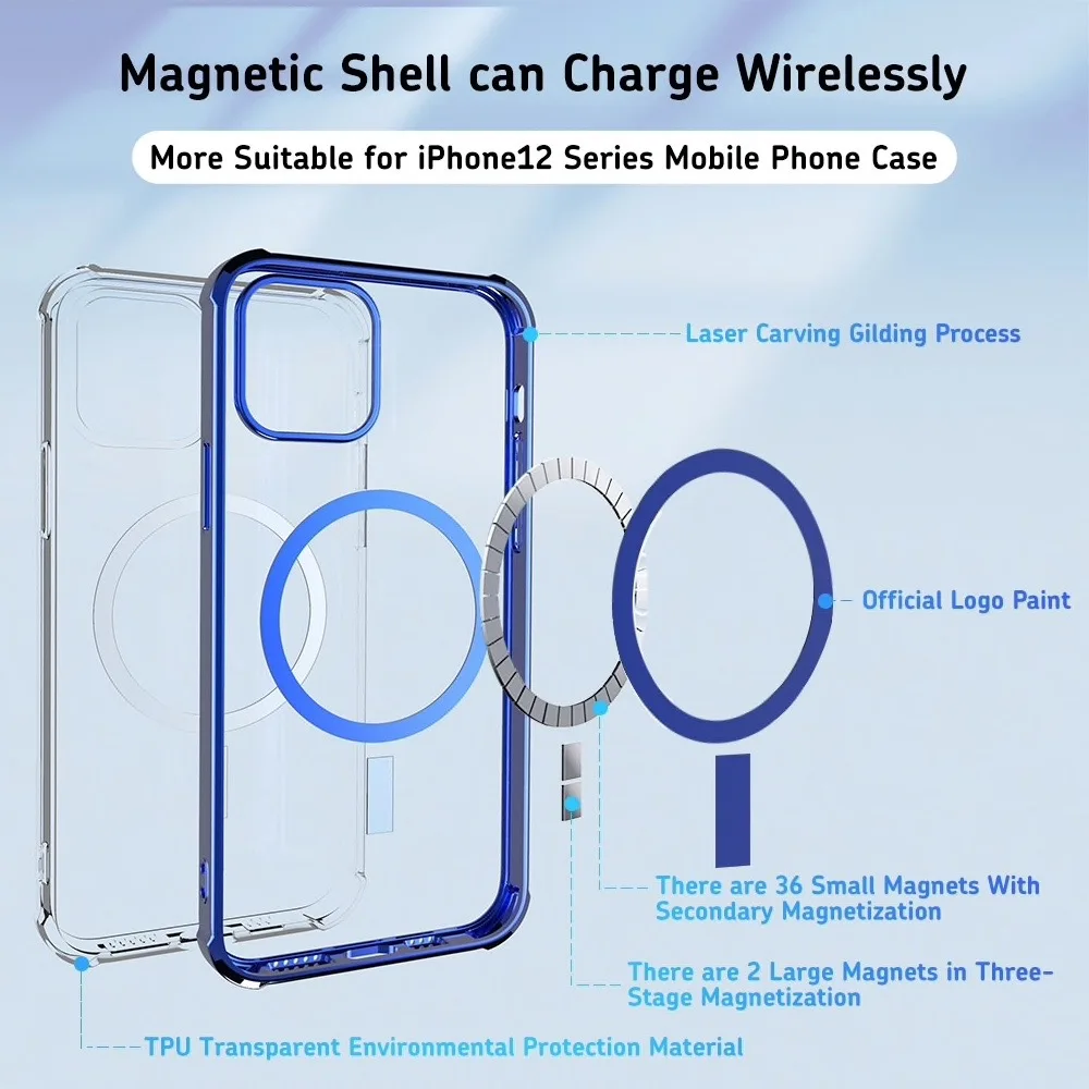 Clear Magnetic Electroplating Frame Anti-Drop 13 12 Big Hole 11 Fine Silicone Phone Case for iPhone 13 12 11 Pro Max Mini
Clear Magnetic Electroplating Frame Anti-Drop 13 12 Big Hole 11 Fine Silicone Phone Case for iPhone 13 12 11 Pro Max Mini