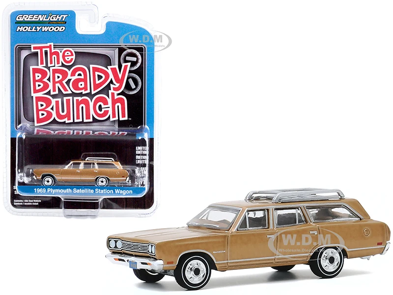 Greenlight 1/64 Hollywood Series 29- Carol Brady's 1969 Plymouth Satellite Station Wagon – The Brady Bunch (TV Series, 1969-74)
Greenlight 1/64 Hollywood Series 29- Carol Brady's 1969 Plymouth Satellite Station Wagon – The Brady Bunch (TV Series, 1969-74)