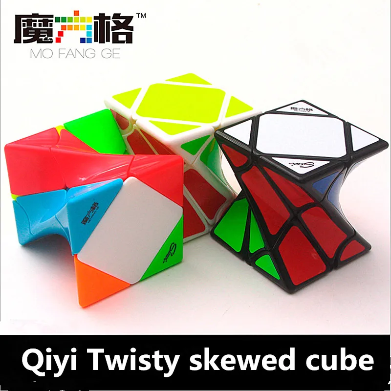 QiYi MoFangGe twisty skew cube QIYI переплетенный магический куб Speed игрушки волшебные кубики