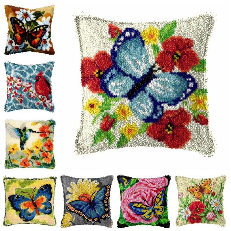 Butterflies Series Latch Hook Hand Knitted Embroidered Pillow Unfinished Embroidery Material Latch Hook Rug Kits Beginner DIY
Butterflies Series Latch Hook Hand Knitted Embroidered Pillow Unfinished Embroidery Material Latch Hook Rug Kits Beginner DIY