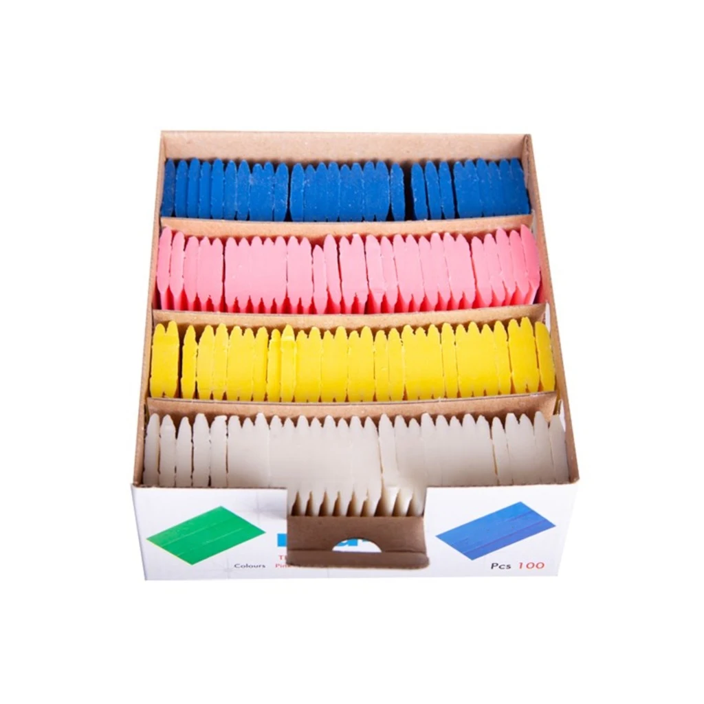 100 Pcs Colorful Wax Tailor Chalk Steam Erasable Fabric Marker Chalk 4 Color for Marking Matterns Fabric Markings
100 Pcs Colorful Wax Tailor Chalk Steam Erasable Fabric Marker Chalk 4 Color for Marking Matterns Fabric Markings
