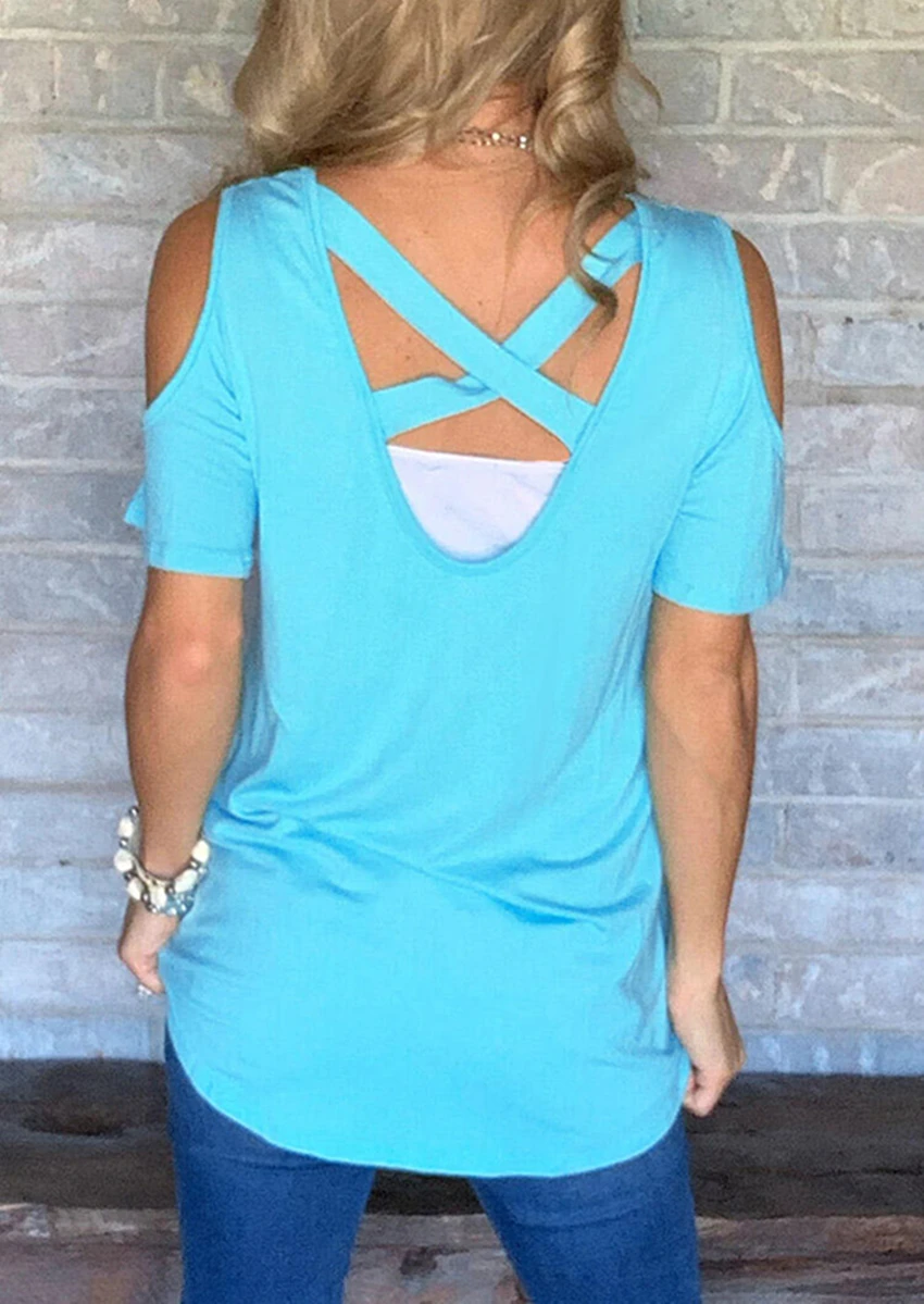 Hollow out T-shirt Women O-neck Tops Tee 2020 Summer Blue T Shirt Soft Solid Top Casual Female Short Sleeve mujer camisetas
Hollow out T-shirt Women O-neck Tops Tee 2020 Summer Blue T Shirt Soft Solid Top Casual Female Short Sleeve mujer camisetas