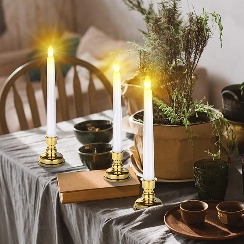 Светодиодные свечи, огни, Беспламенное мерцание, дистанционный таймер, конусная Рождественская свеча для дня рождения, свадьбы, украшение окна с подсвечником
Светодиодные свечи, огни, Беспламенное мерцание, дистанционный таймер, конусная Рождественская свеча для дня рождения, свадьбы, украшение окна с подсвечником