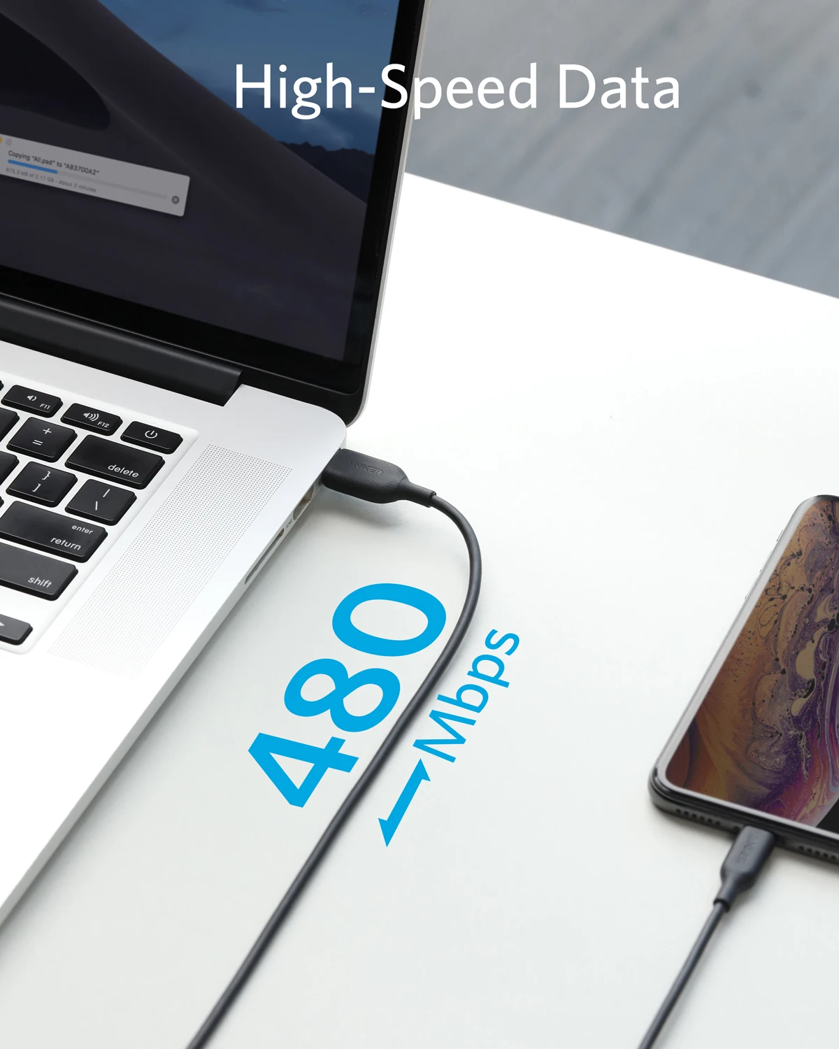 Anker Powerline III Lightning Кабель 3 фута MFi Сертифицированный для iPhone 11 X Xr Xs Max 8 Plus