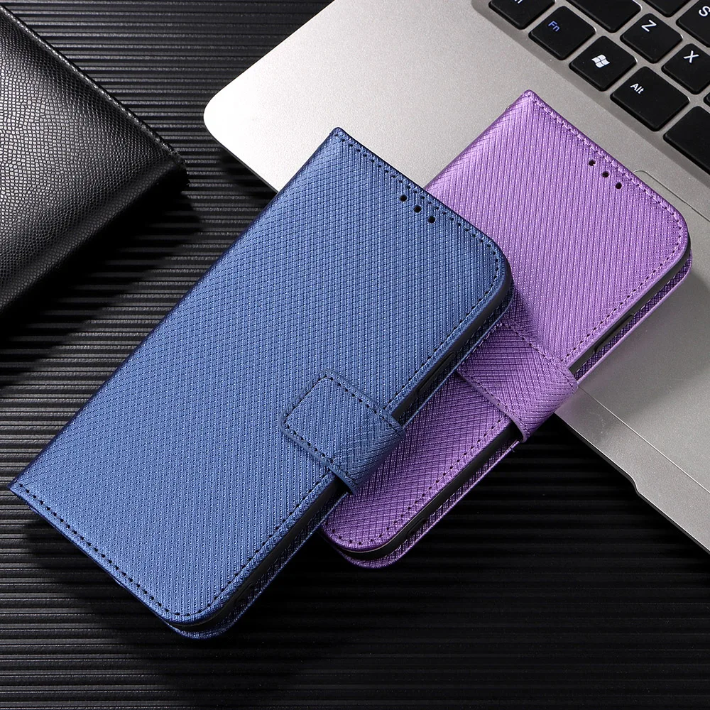 

diamond pattern leather case PU Leather wallet case with Kickstand & Credit Slots For MOTO G71S,G82 5G,G52 4G