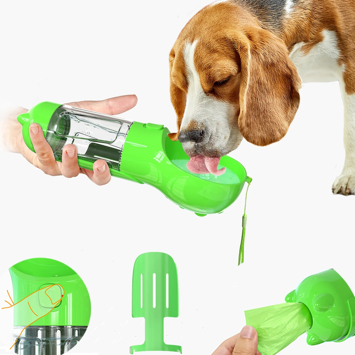 Portable Pet Dog Water Bottle Dispenser 2 in 1 Dog Drinking Water Bowl for Walking Travel Outdoor Dog Water Dispenser
Portable Pet Dog Water Bottle Dispenser 2 in 1 Dog Drinking Water Bowl for Walking Travel Outdoor Dog Water Dispenser