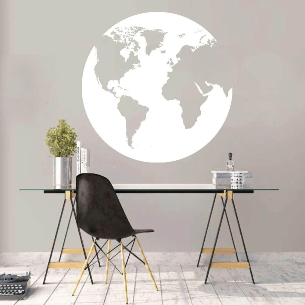 Globe World Map Wall Sticker Silhouette Design Decal Geographical Home Room Decoration A00146
Globe World Map Wall Sticker Silhouette Design Decal Geographical Home Room Decoration A00146