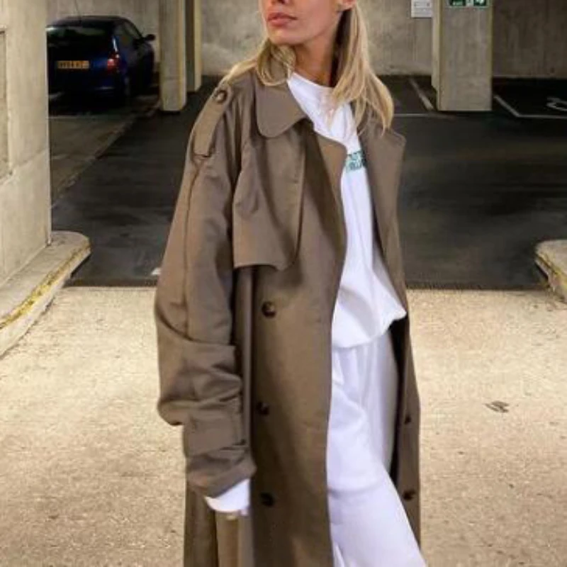 Holiwind 2021 Autumn Winter X-Long Light Green Trench Coat Women Double Breasted Trench Coat Female Outwear Fashion Windbreaker
Holiwind 2021 Autumn Winter X-Long Light Green Trench Coat Women Double Breasted Trench Coat Female Outwear Fashion Windbreaker