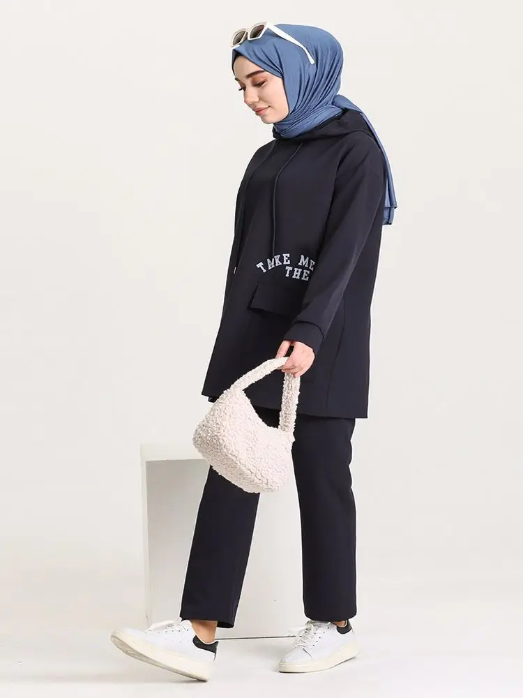 Hoodies Track Suits 2 Piece Set Women's Fitness Clothing Long Sleeve Hooded Sweat Suits modest Muslim Hijab Fashion Turkey
Hoodies Track Suits 2 Piece Set Women's Fitness Clothing Long Sleeve Hooded Sweat Suits modest Muslim Hijab Fashion Turkey