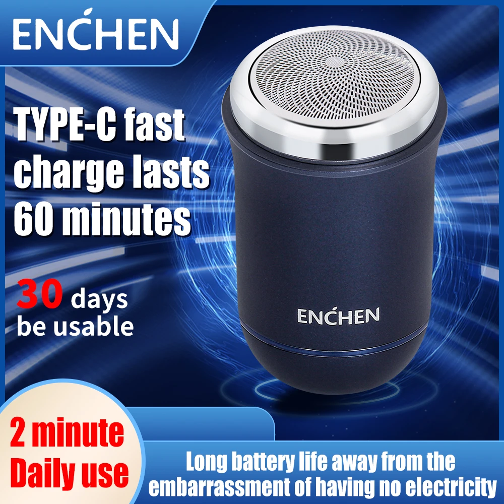 ENCHEN Electric Razor for Travel 30 Days Type-C Charge Waterproof Wet-Dry Dual Use Beard Trimmer Clipper Mini Men's Shaver
ENCHEN Electric Razor for Travel 30 Days Type-C Charge Waterproof Wet-Dry Dual Use Beard Trimmer Clipper Mini Men's Shaver