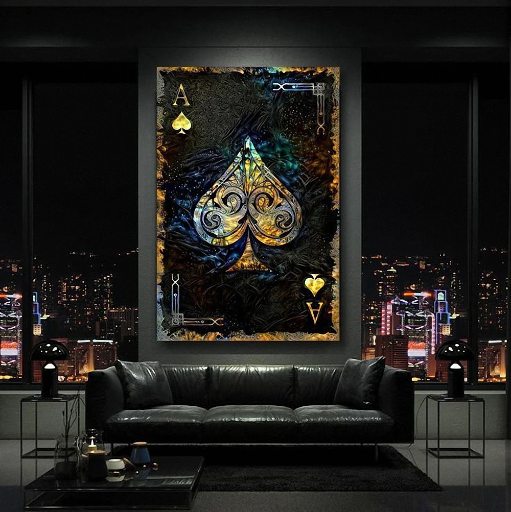 Ace Of Spade Card Poker Poster Jack Queen And King Playing Cards Art Canvas Painting Print Picture For Living Room Home Decor
Ace Of Spade Card Poker Poster Jack Queen And King Playing Cards Art Canvas Painting Print Picture For Living Room Home Decor