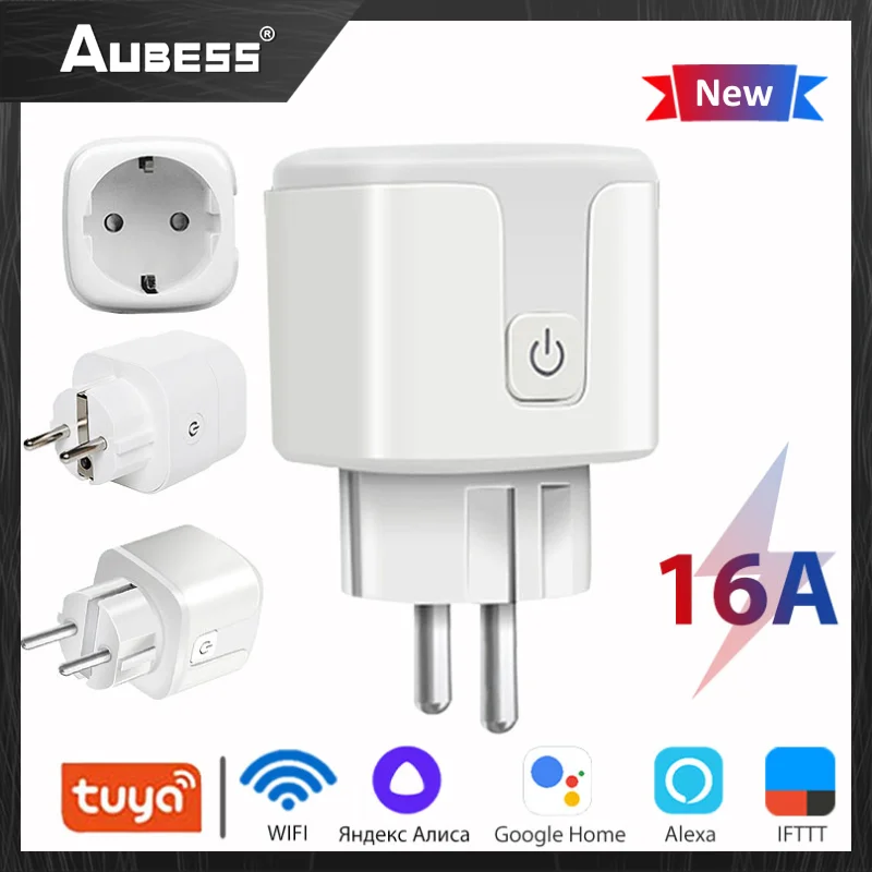 Tuya Smart Socket WiFi Switch Smart Home 16A Plug APP Remote Timing Control Electrical Sockets For Alice Alexa Google Home
Tuya Smart Socket WiFi Switch Smart Home 16A Plug APP Remote Timing Control Electrical Sockets For Alice Alexa Google Home