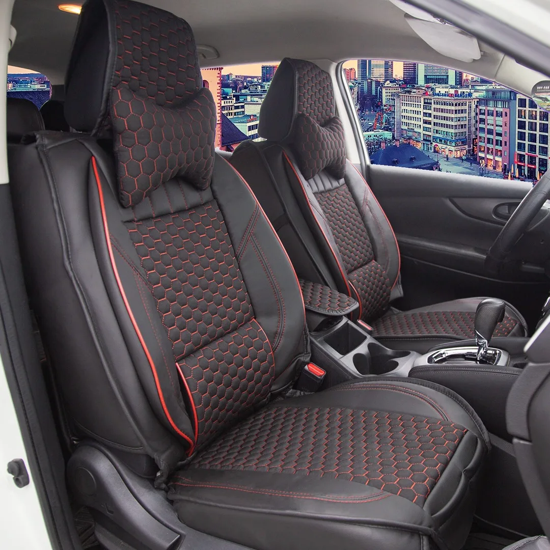 Роскошный кожаный чехол для автомобильного сиденья, универсальный комплект из 5 предметов для переднего/заднего сиденья, шестигранная сери...
Роскошный кожаный чехол для автомобильного сиденья, универсальный комплект из 5 предметов для переднего/заднего сиденья, шестигранная сери...