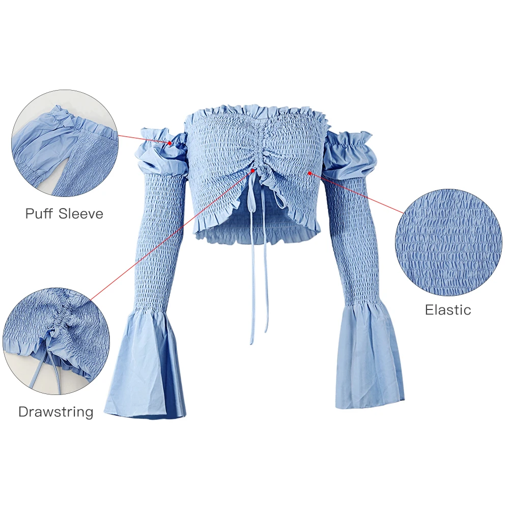 Lofrcy Aesthetic Drawstring Elastic Off The Shoulder Puff Sleeves Tank Crop Top Vintage Clothes Women Tops Female CuteTops
Lofrcy Aesthetic Drawstring Elastic Off The Shoulder Puff Sleeves Tank Crop Top Vintage Clothes Women Tops Female CuteTops